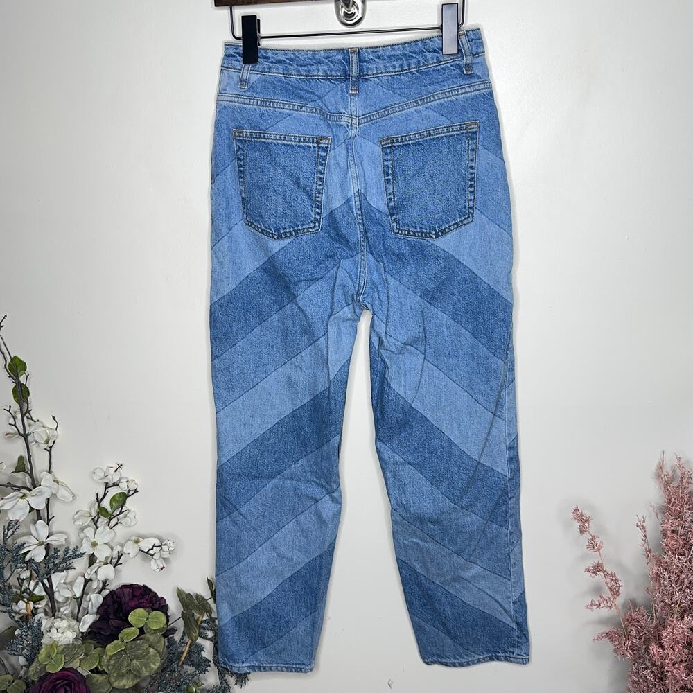 SANDRO PARIS Diego Chevron Straight Jeans Blue {P52} - Picture 4 of 7